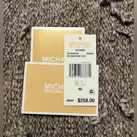 Michael Kors Voyager Dark Brown and Tan Tote - Picture 6 of 6